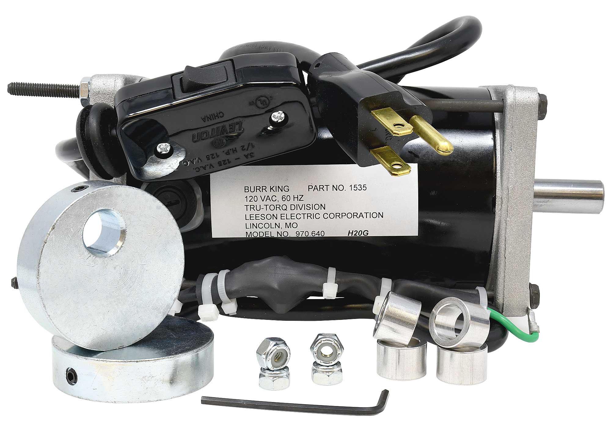 1535KIT contains necessary parts to replace your old style motor in the 150/200 small vibratory bowls.